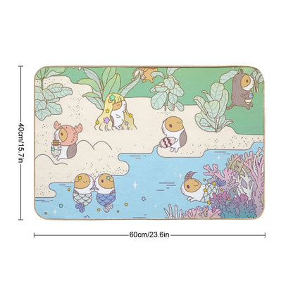 Bubu The Guinea Pig Horoscope Land Bath Mat