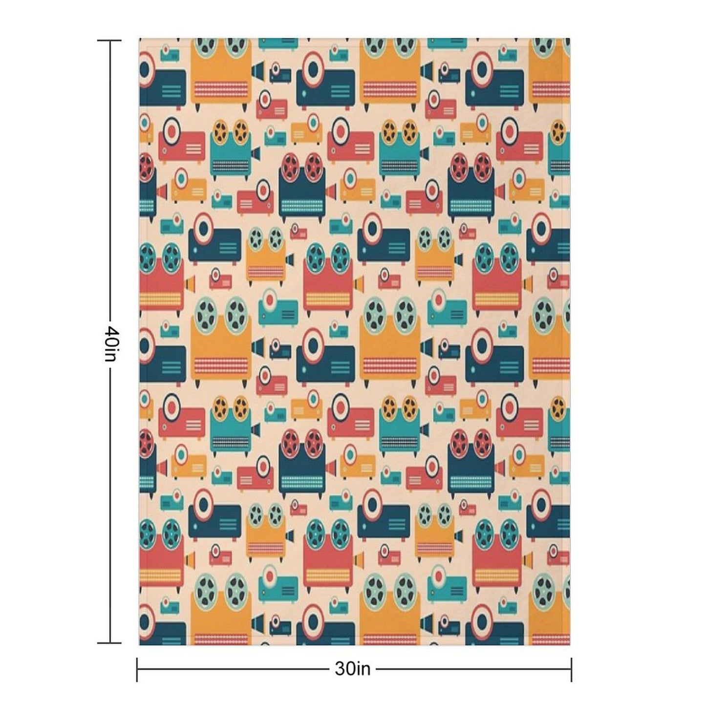 Retro Projectors Throw Blanket