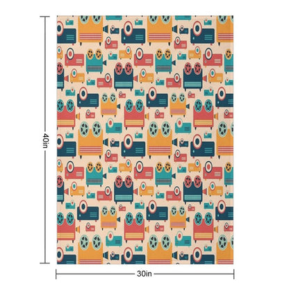 Retro Projectors Throw Blanket