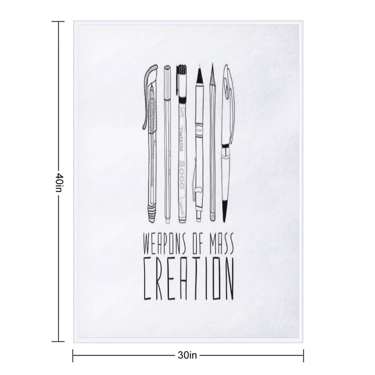 Weapons Of Mass Creation Throw Blanket