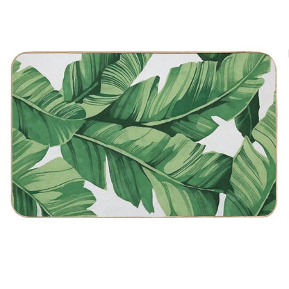 Tropical Banana Leaves Bath Mat