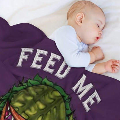 Feed Me Seymour Throw Blanket