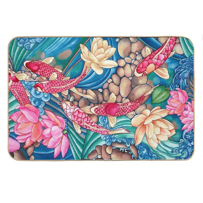 Koi Pond Bath Mat