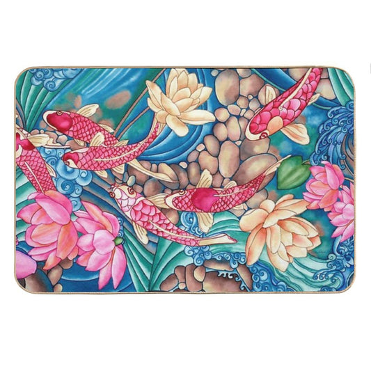 Koi Pond Bath Mat