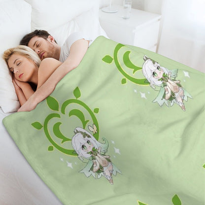 Dendro Archon. Genshin Impact. Nahida Throw Blanket
