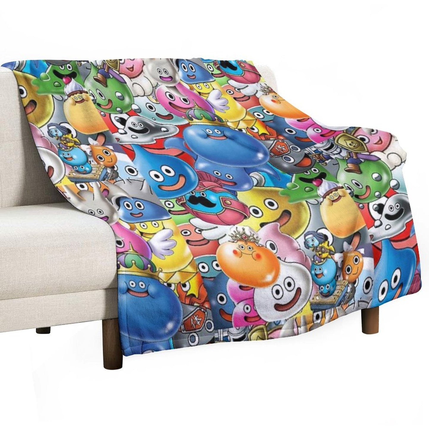 Dragon Quest Slimes Throw Blanket