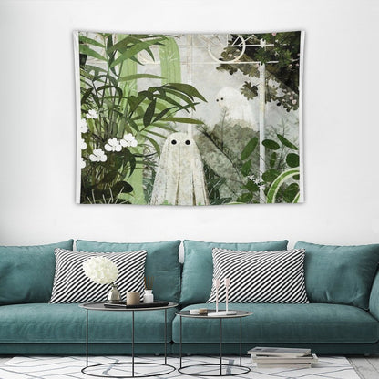 There's A Ghost in The Greenhouse Again Tapestry