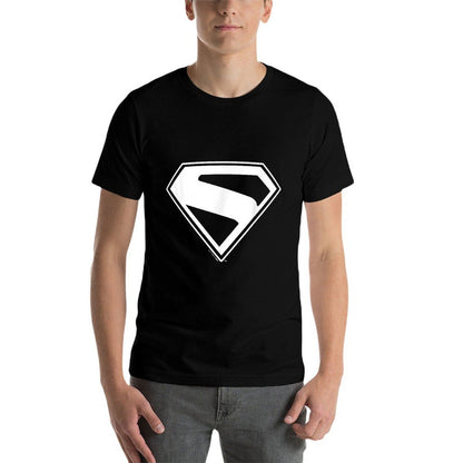 Superman (2025) Superman New Logo  Rolled Sleeves T-Shirt
