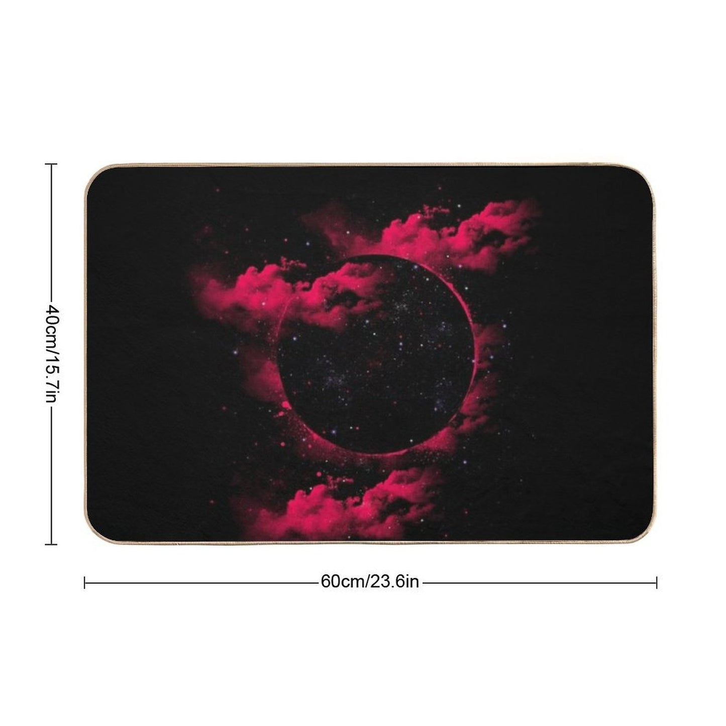 Black Hole  Easy Maintenance Bath Mat