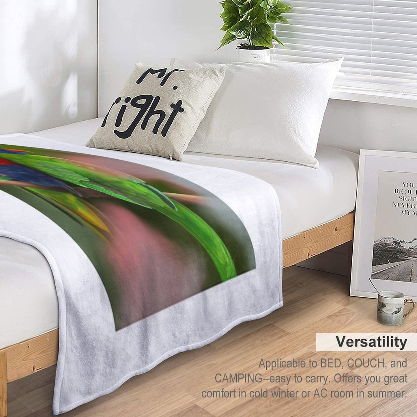 Rainbow Lorikeets Throw Blanket