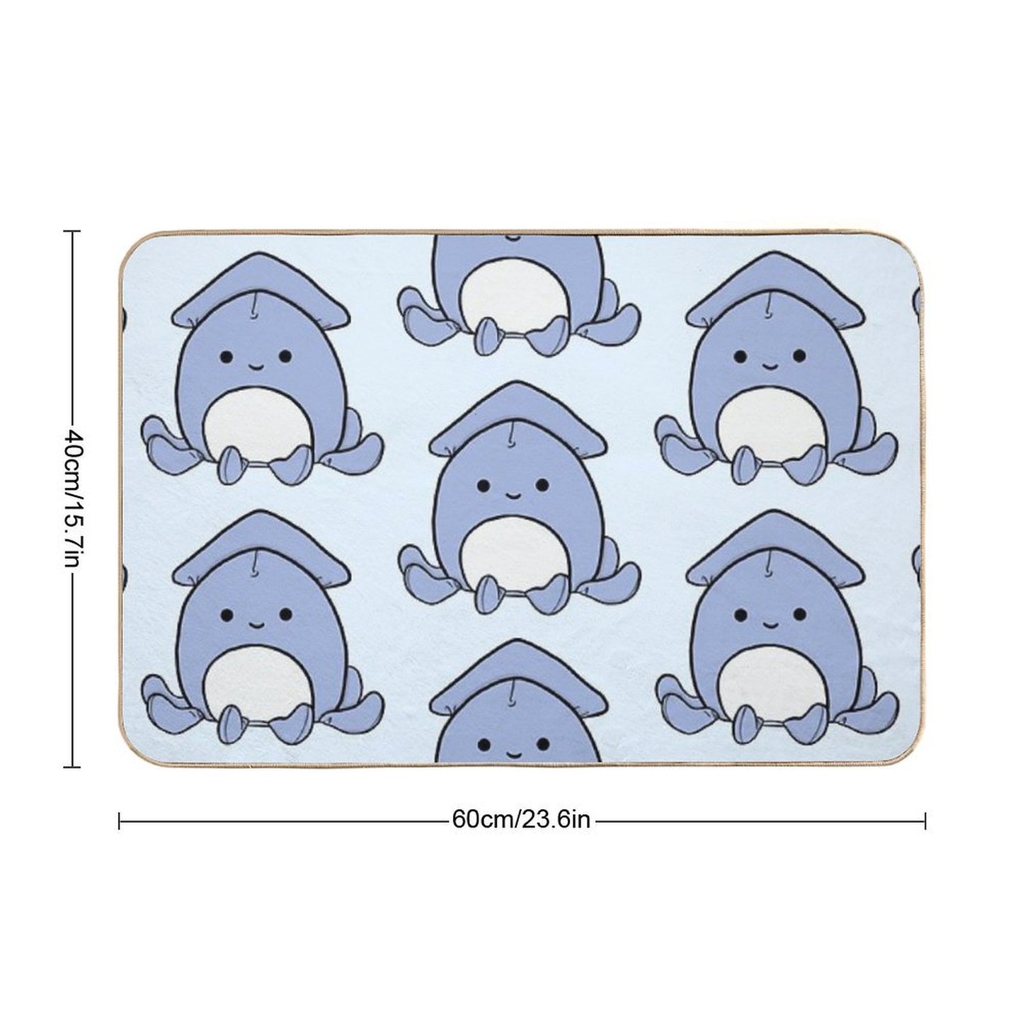 Squish Squid Bath Mat