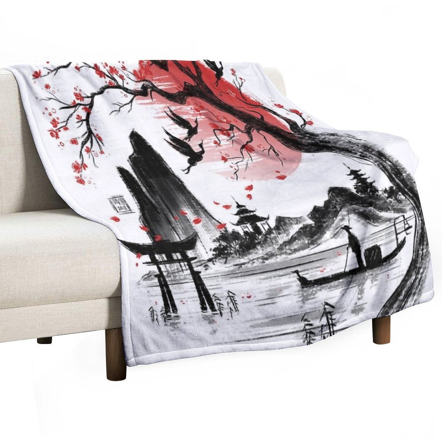 Japan Dream Throw Blanket