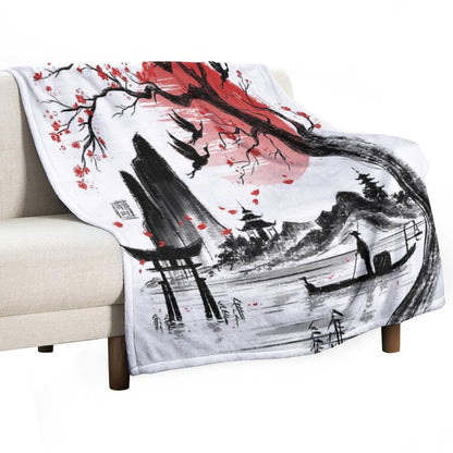 Japan Dream Throw Blanket