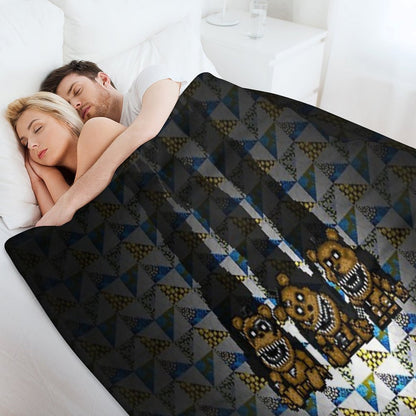 Five Nights at Freddys 4 - Mini Freddy's - Pixel Art Throw Blanket