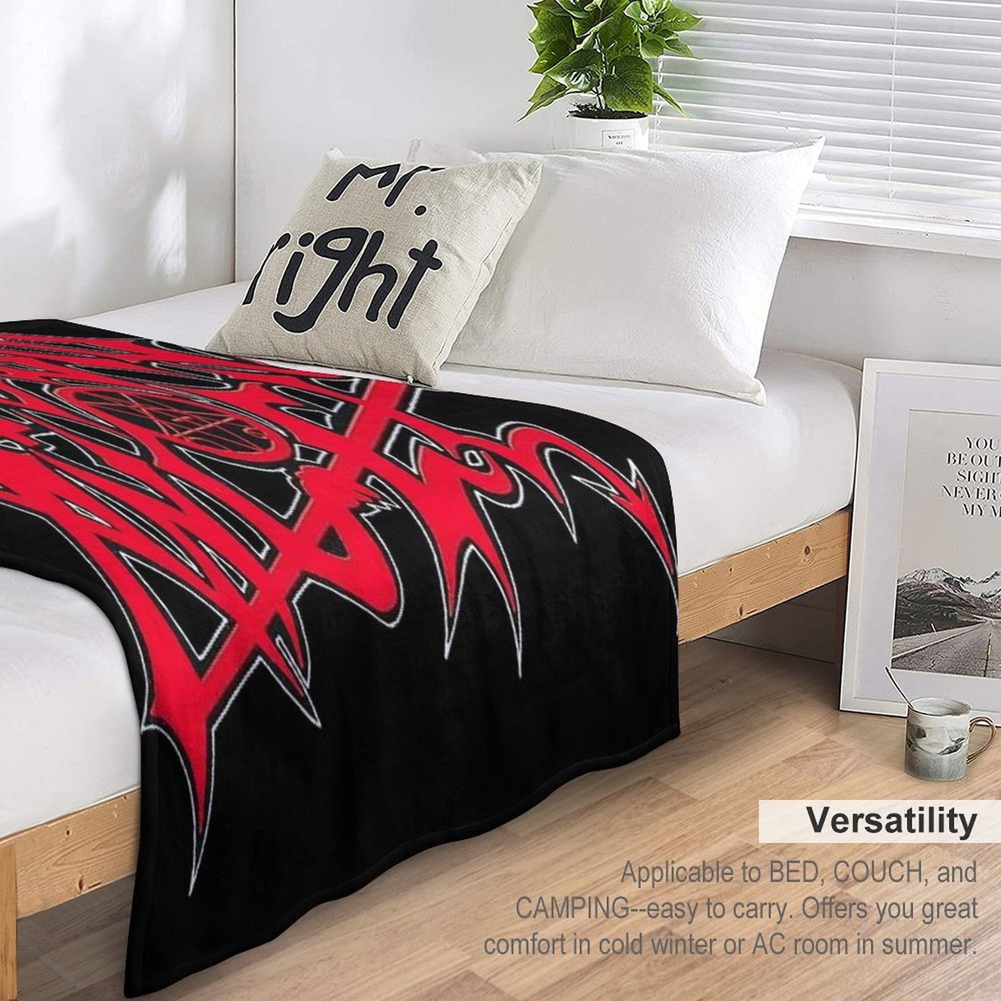 Morbid Angel Red Logo Art Throw Blanket