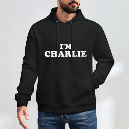 Im Charlie, My Name Is Charlie, I Am Charlie, Personalized Pilling-Resistant Hoodie