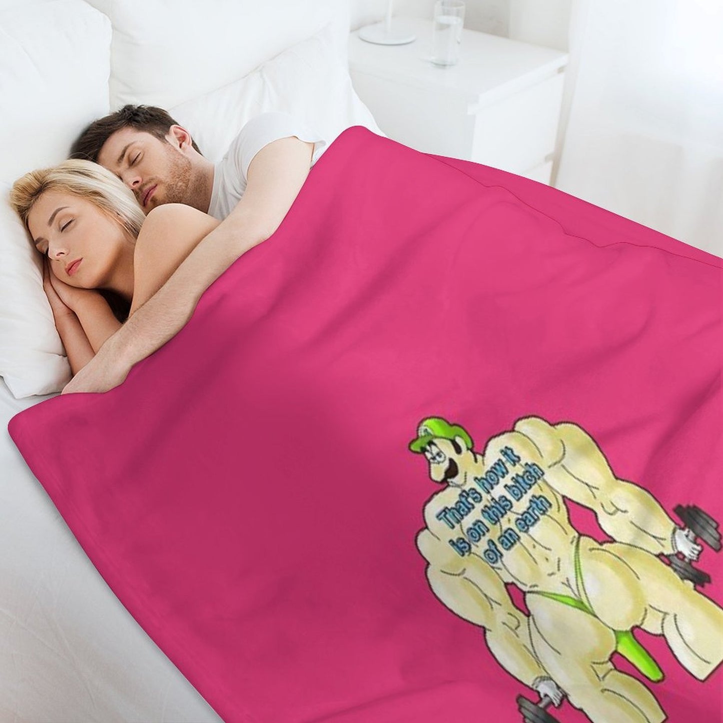 Swole Italian Enzo That's How It Is Throw Blanket