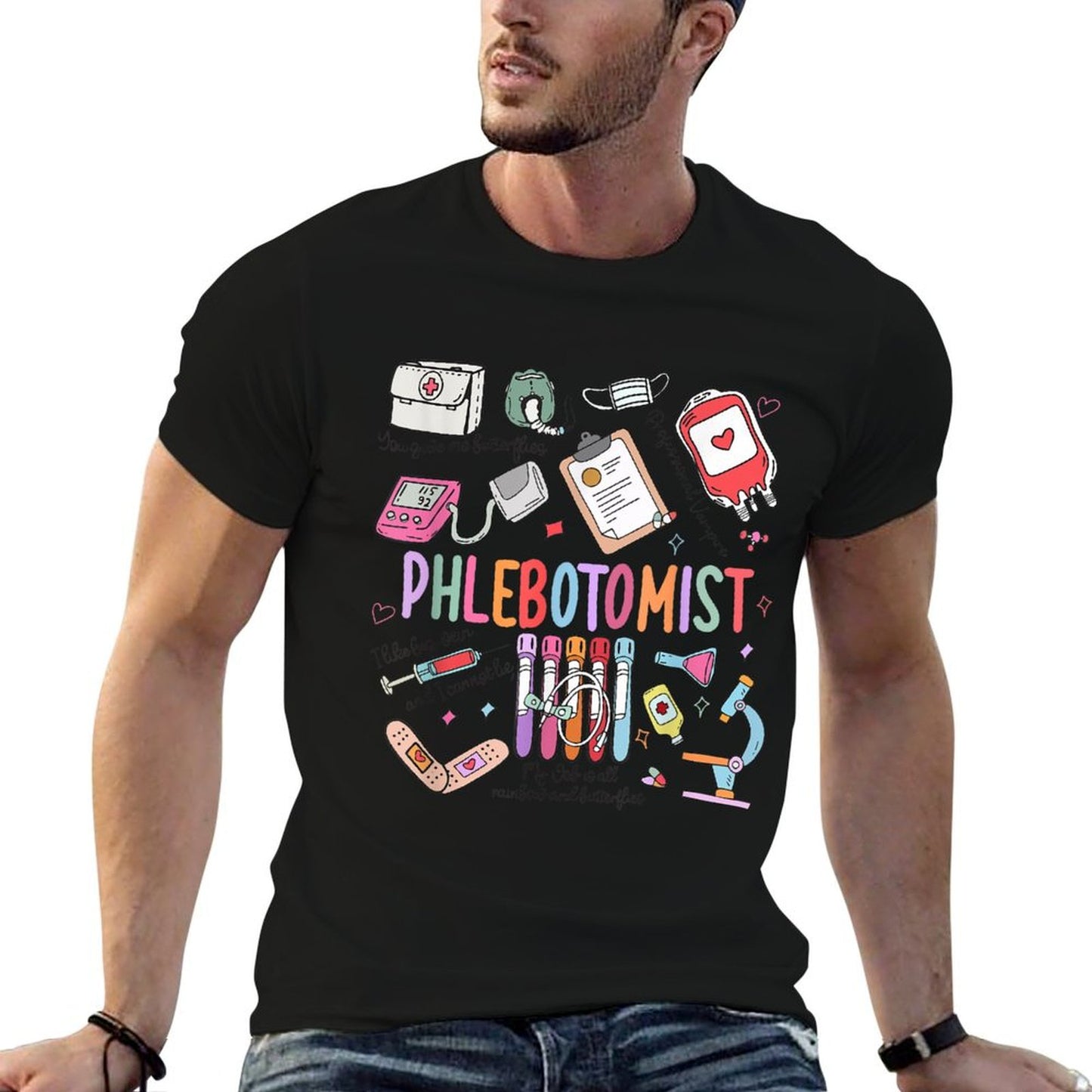 Women Phlebotomist Tech Phleb Tech Nurse Appreciation T-Shirt