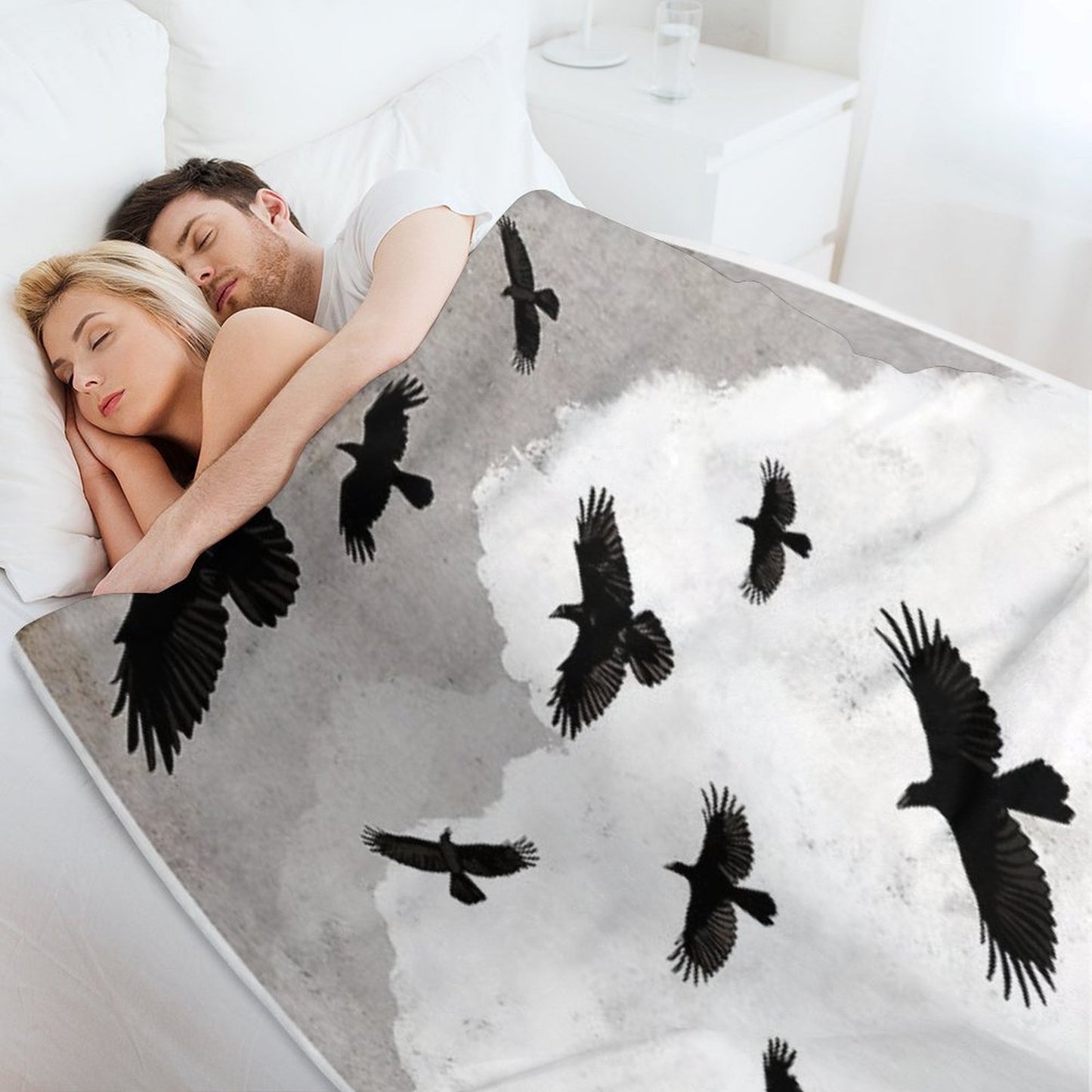 Walter And The Crows Throw Blanket