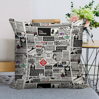 Wise Words From The Office - The Office Quotes (Variant) Linen Throw Pillow Cover