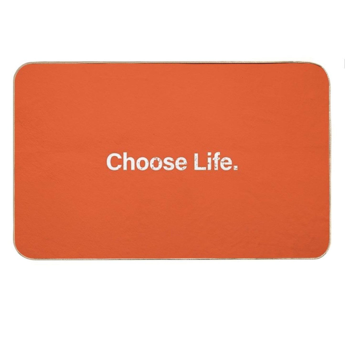 Choose Life. Trainspotting - Square - Orange Bath Mat