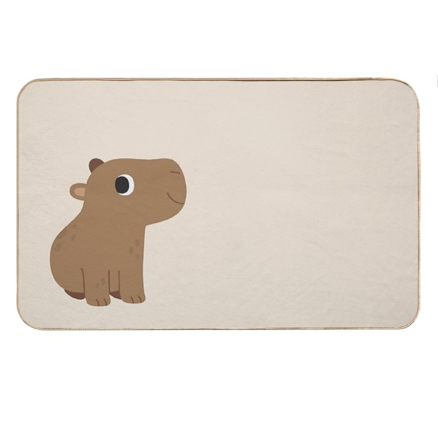 Cute Capybara Bath Mat