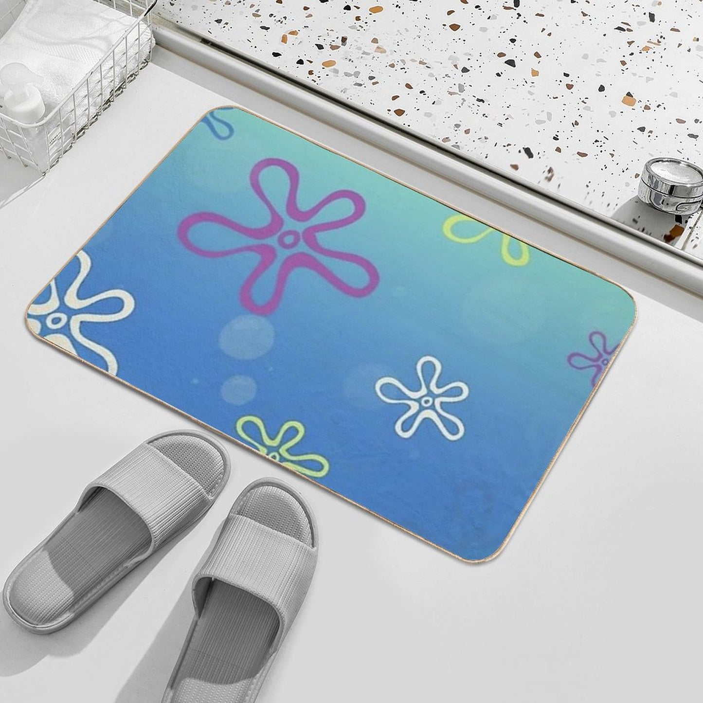 Bikini Bottom Sky Bath Mat