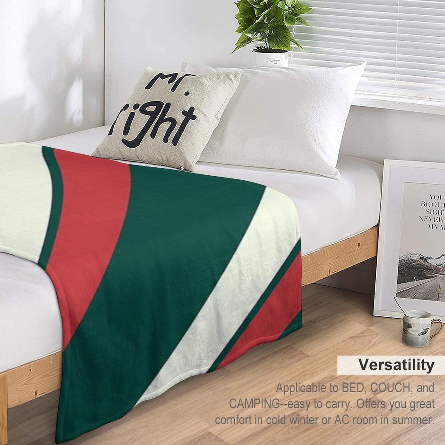 Leicester Tigers Colour Code Throw Blanket