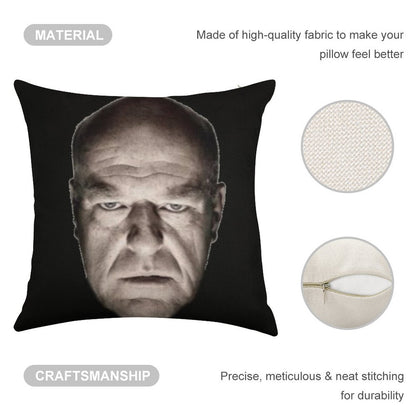 Hank Staring Meme Linen Throw Pillow Cover