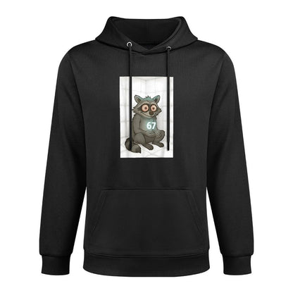 67 Funny Meme Raccoon Brainrot 6 7 Adjustable Hood Hoodie