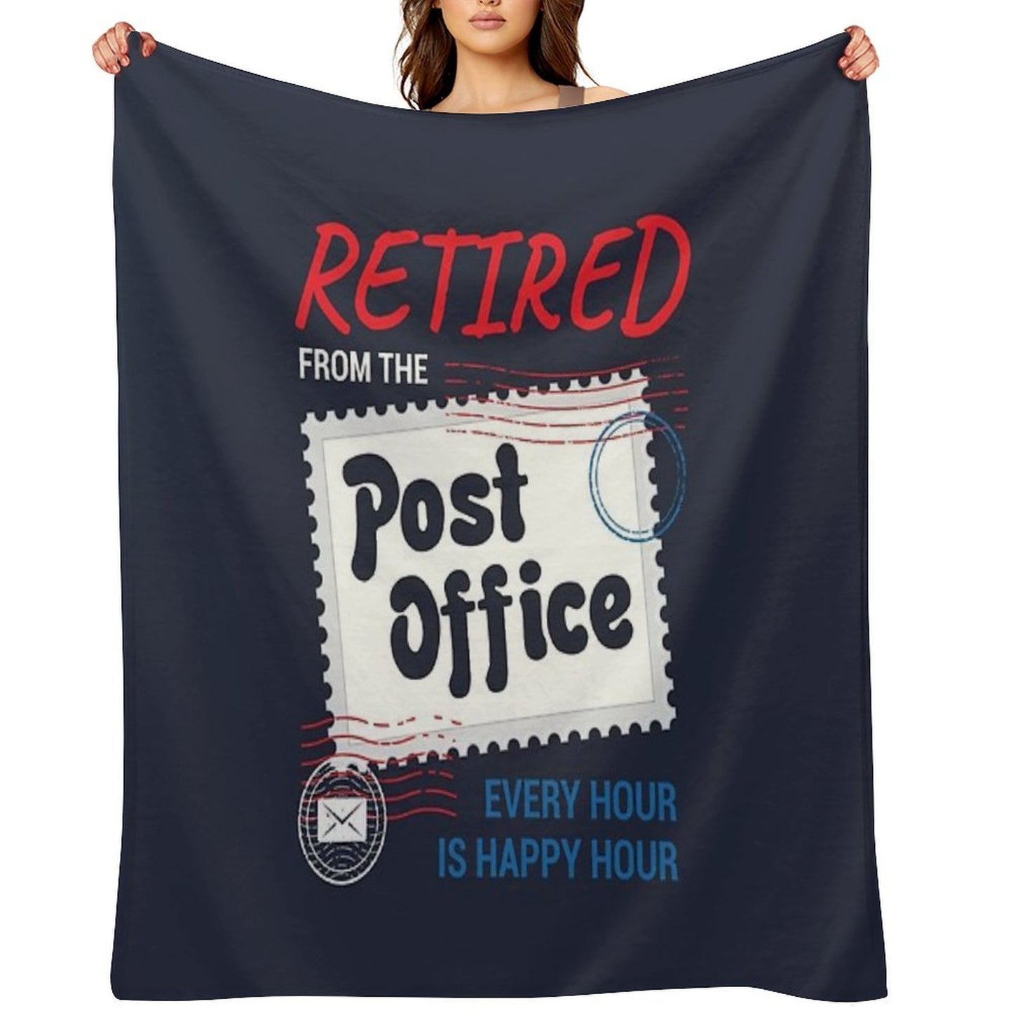 Retired Postal Worker Throw Blanket