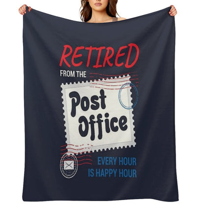 Retired Postal Worker Throw Blanket