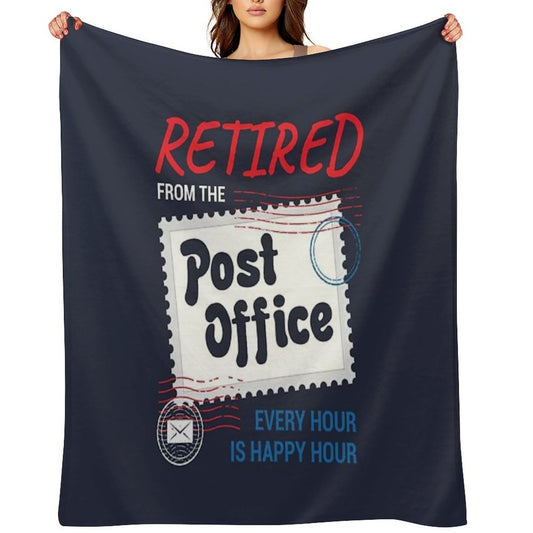 Retired Postal Worker Throw Blanket