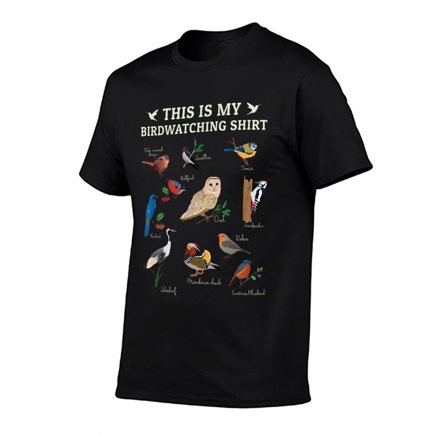 Cool Bird Lover Birdwatching Present Birdwatcher Birder Gift T-Shirt