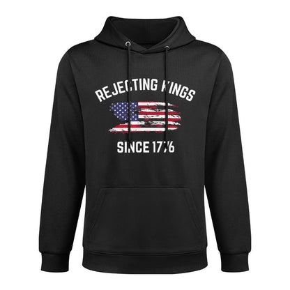 Rejecting Kings Since 1776 Patriotic USA 4th Of July Easy Care Hoodie