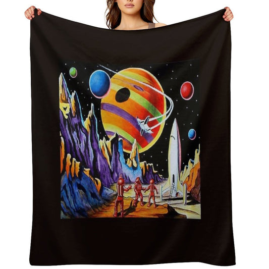 NEW WORLDS Throw Blanket