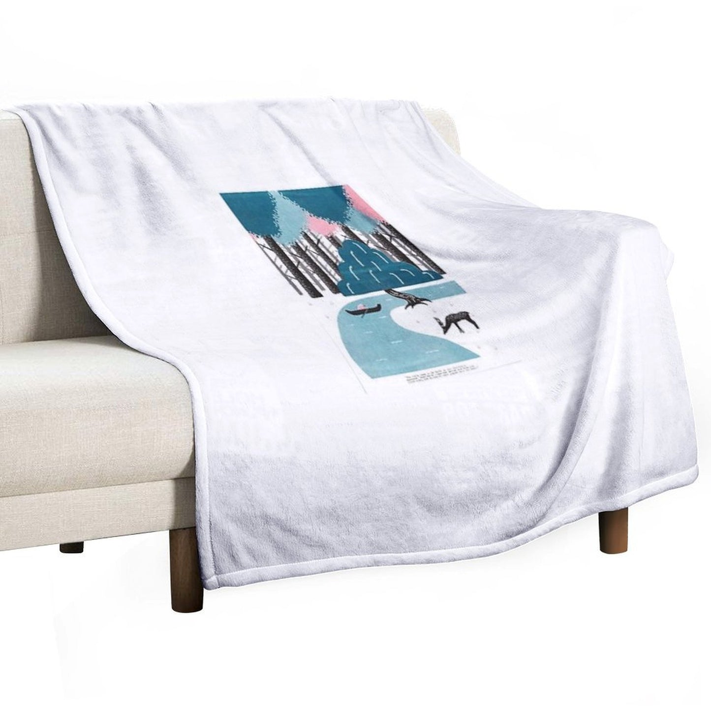 River Throw Blanket