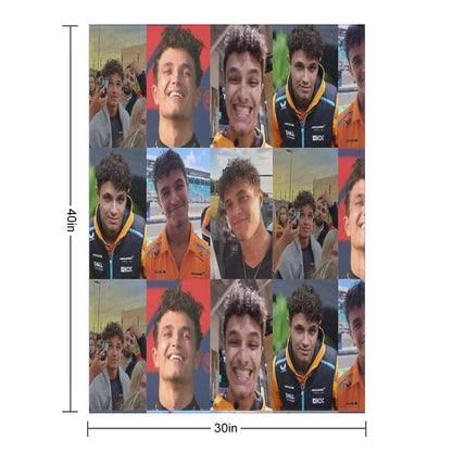 Lando Norris Throw Blanket