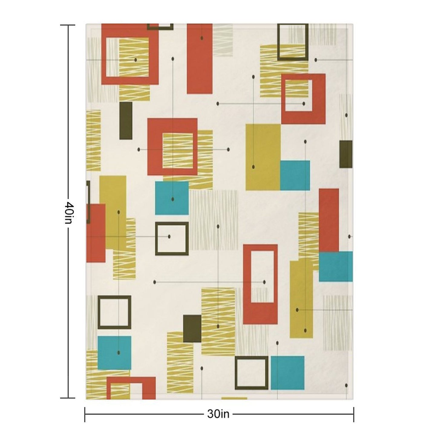 Mid Century Modern 1 Throw Blanket