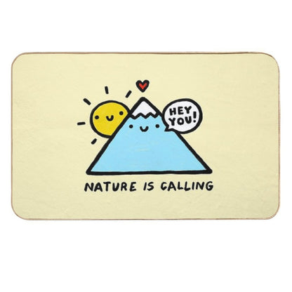 Hey You! Nature Is Calling  Eco-Friendly Bath Mat