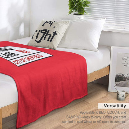 Sheffield Football Team Bramall Lane Street Sign Throw Blanket