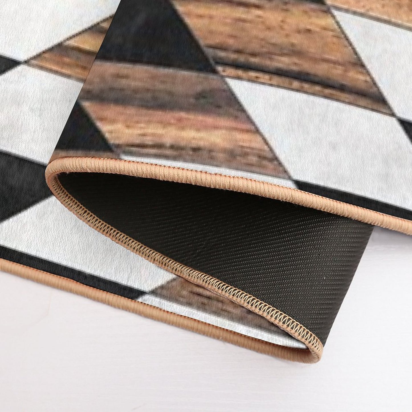 Urban Tribal Pattern No.13 - Aztec - Concrete And Wood Bath Mat