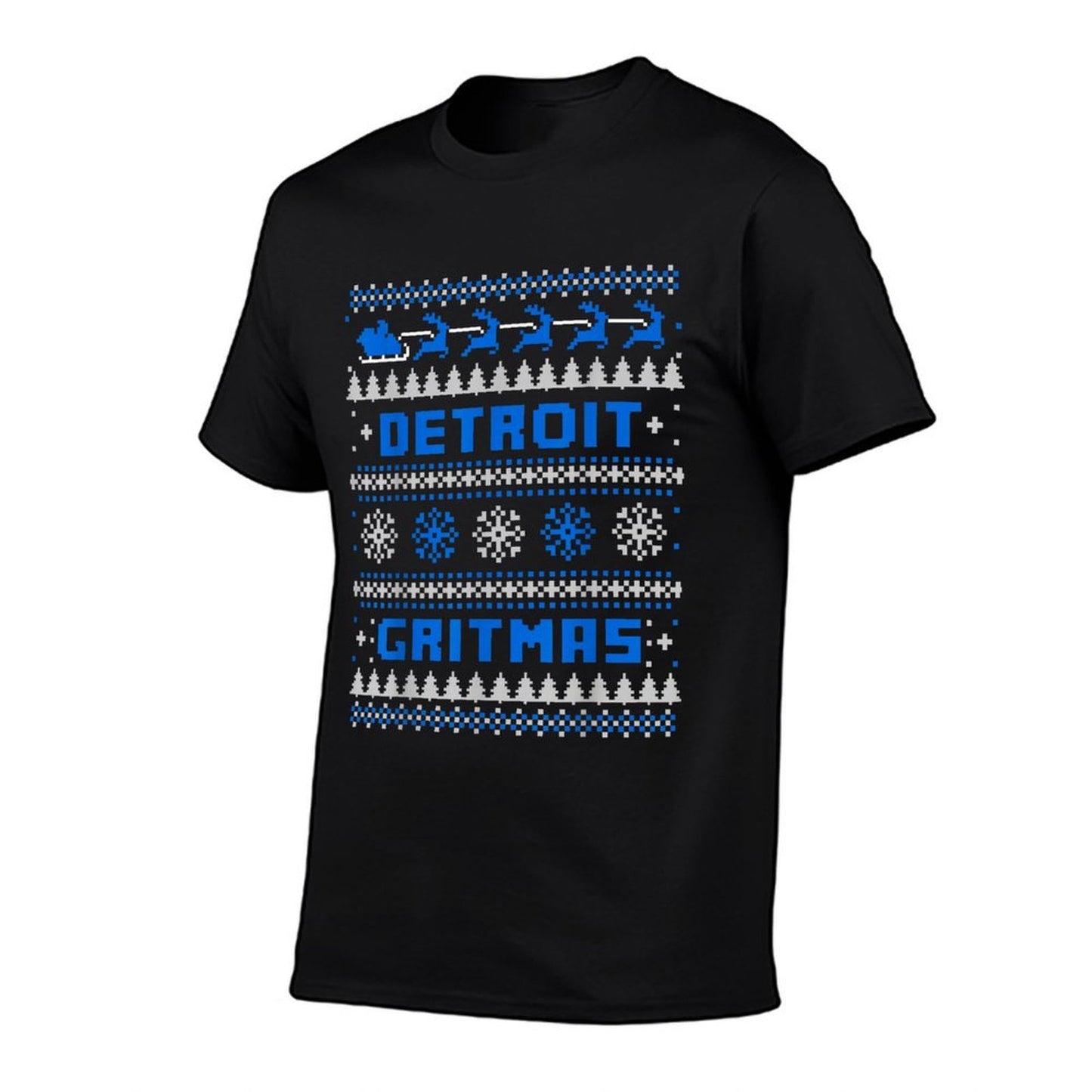 DETROIT MICHIGAN UGLY CHRISTMAS SWEATER PARTY 313  Classic T-Shirt