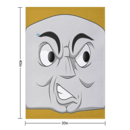 Diesel 10 (angry Face) Throw Blanket