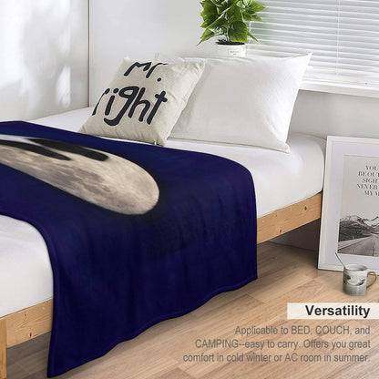 Sleeping on The Moon Throw Blanket