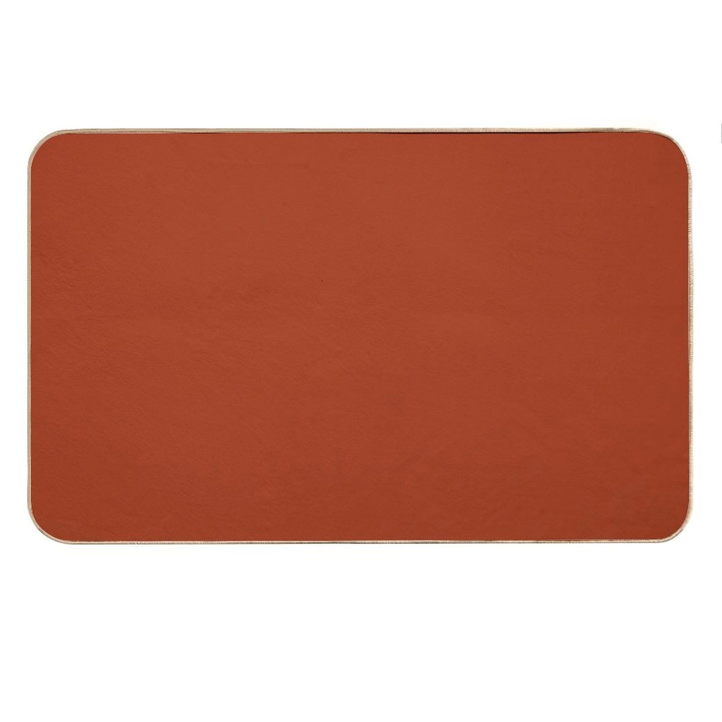 Best Seller - Colors of Autumn Burnt Orange Single Solid Color - Accent Shade  Hue Bath Mat