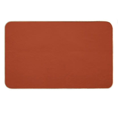 Best Seller - Colors of Autumn Burnt Orange Single Solid Color - Accent Shade  Hue Bath Mat