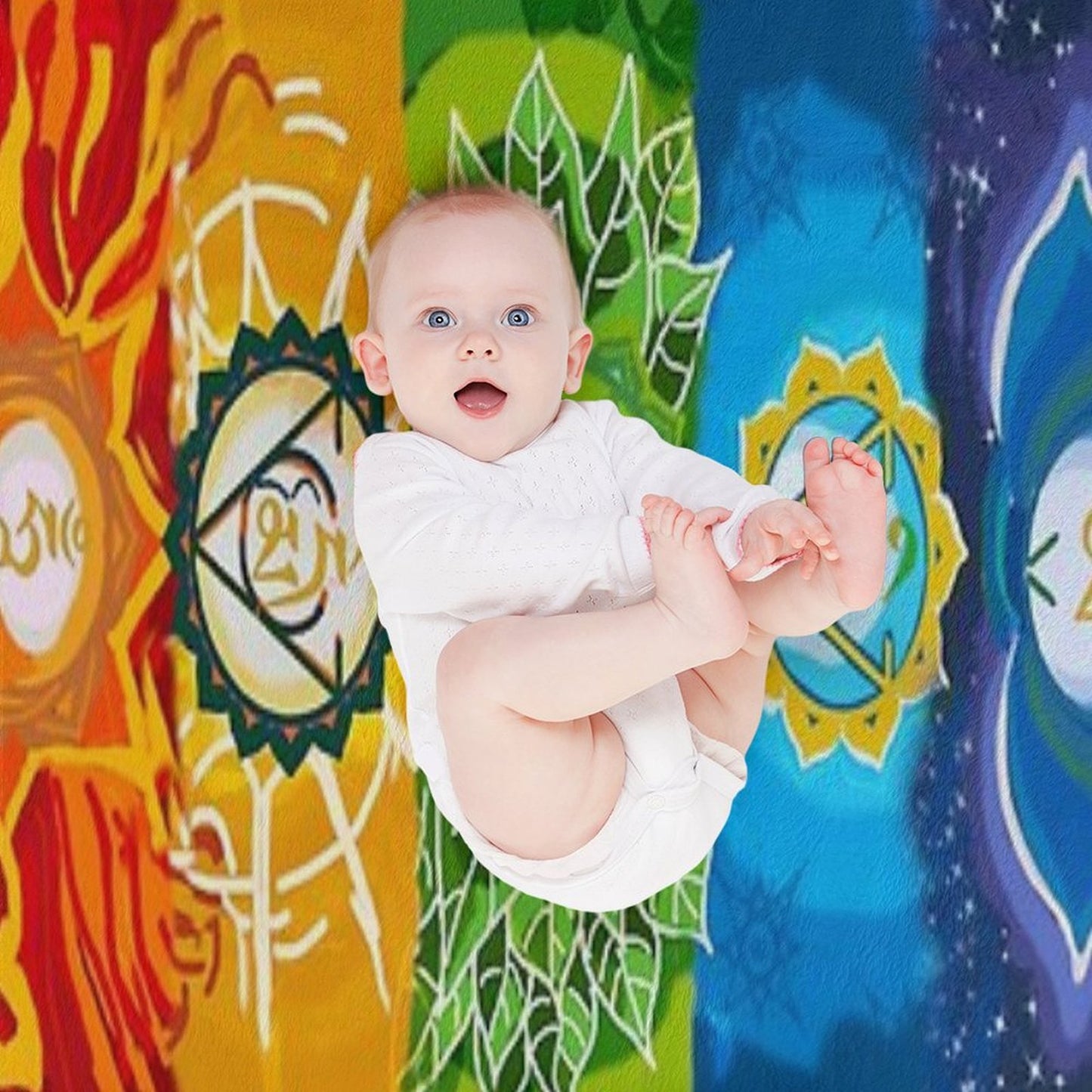 Healing Chakra Blanket Throw Blanket