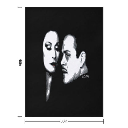 Gomez And Morticia Throw Blanket