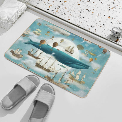 Ocean Meets Sky - Book Art Bath Mat